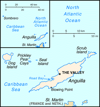 Anguilla (U.K.) Map