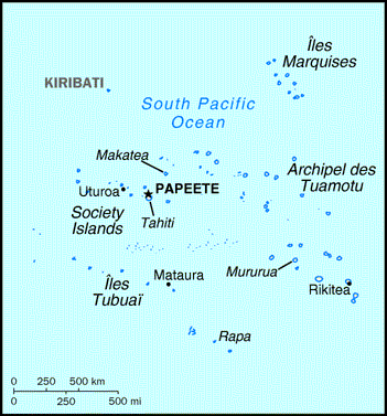 French Polynesia Map