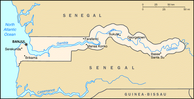 Gambia Map