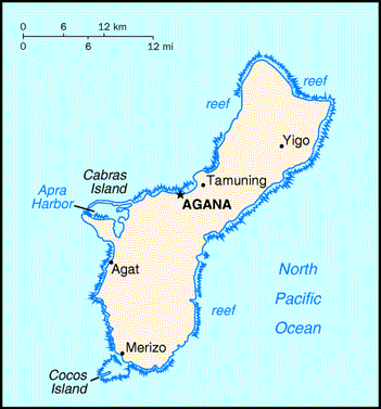 Guam  (U.S.) Map