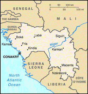 Guinea Map