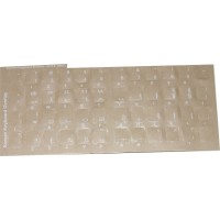 Keyboard Stickers for Korean (White)
