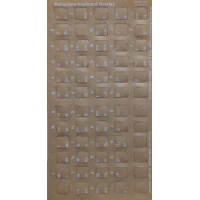 Keyboard Stickers for Malayalam (White for Black Keyboards)