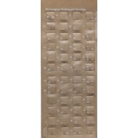 Keyboard Stickers for Norwegian (White for Black Keyboards)
