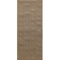 Keyboard Stickers for Turkish (white) 