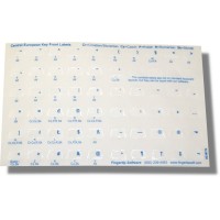 Keyboard Stickers for Central European Languages (blue 2-cards)