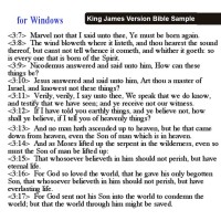 Bible - King James Version in English for Windows