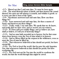 Bible - King James Version in English for Mac