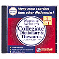 Merriam Webster - Collegiate Dictionary & Thesaurus Eletronic Ed. on (CD-R0M)