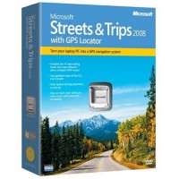 Streets and Trips 2008 w/ GPS for Win-32 with GPS Locator