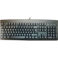 Russian and English Keyboard USB Wired Black
