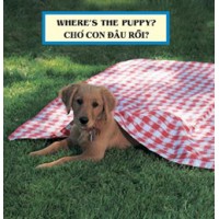 WHERE'S THE PUPPY? board book in Vietnamese & English