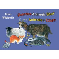 BRIAN WILDSMITH'S ANIMALS TO COUNT in Portuguese & English board book