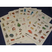 Set of 16 Italian Vocabulary Posters (Italian)