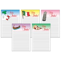 Italian Themed Notepads Viva Italia! - Set of 5 Notepads