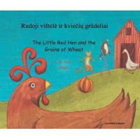 Little Red Hen and the Grains of Wheat in Lithuanian & English (PB)