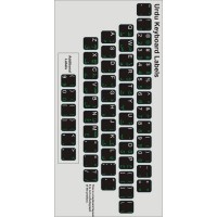 Keyboard Stickers (Black Opaque) for Urdu