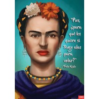 Frida Kahlo Big Quote Spanish Poster