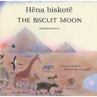 The Biscuit Moon in Albanian and English