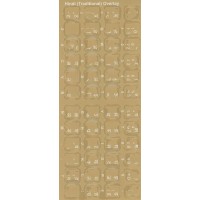 Keyboard Stickers for Hindi (traditional) White