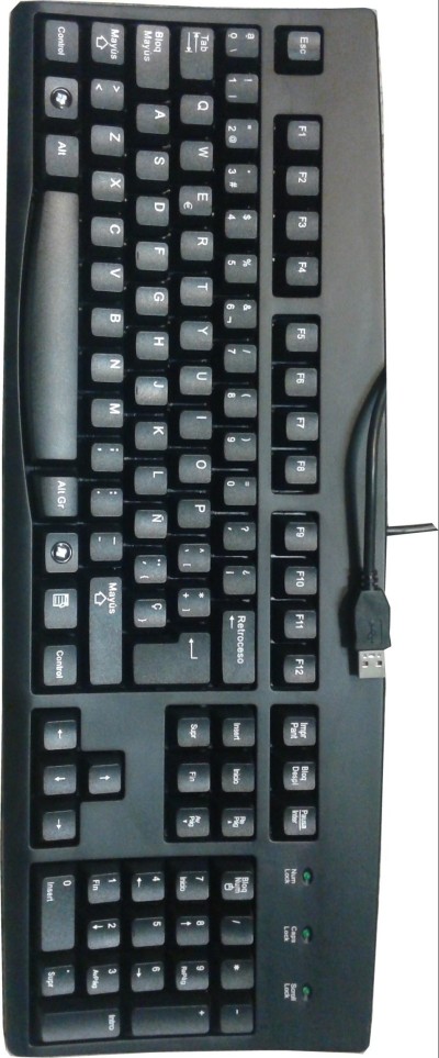 Keyboard for Spanish USB - EU Spain Layout Black USB Keyboard