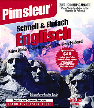 Pimsleur ESL Quick and Simple German Speakers Basic (8 lesson) Audio CD