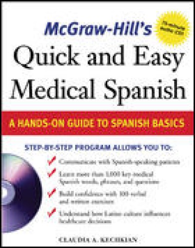 McGrawHill Spanish - Quick and Easy Spanish Medical Dictionary w/Audio CD