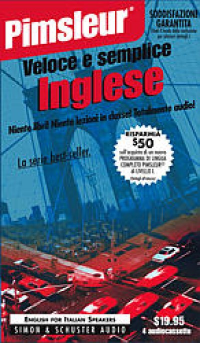 Pimsleur ESL Quick and Simple Italian Speakers Basic (8 lesson) Cassette