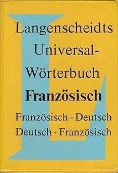 Langenscheidt Universal Worterbuch Franz (French <-> German Dictionary) USED - One Left!