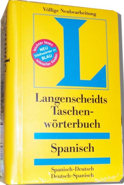 Langenscheidt - Taschenworterbuch Spanisch (Spanish) to and from German Dictionary