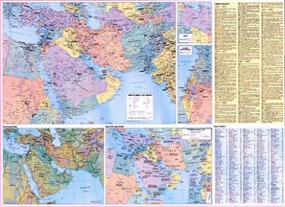 Hammond Greater Middle East Region: Including Afghanistan, Pakistan, Libya, and Turkey (Map)