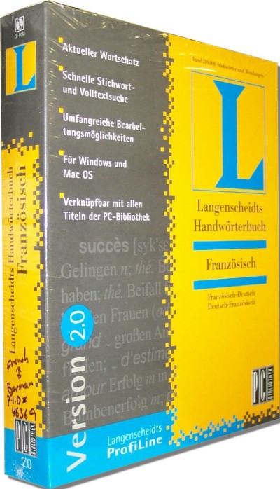 Langenscheidt - Hand.. French to and from German (Franzsisch/Deutsch) Windows CD