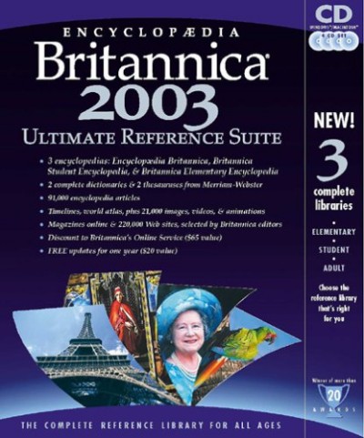 Encyclopedia Britannica 2003 Ultimate Reference Suite