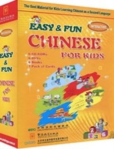 Easy & Fun Chinese for Kids (6 CD-ROMs, 6 DVDs, 6 Books, 1 Pack of Cards)