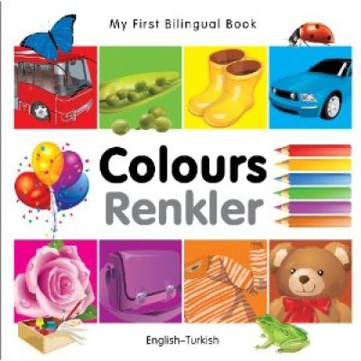 My First Bilingual Book of Colors in Turkish & English / Mau Sac (Board Book)