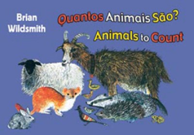 BRIAN WILDSMITH'S ANIMALS TO COUNT in Portuguese & English board book