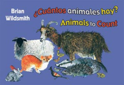 BRIAN WILDSMITH'S ANIMALS TO COUNT in Spanish & English board book