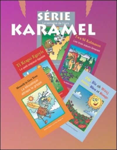 Karamel Series in French & Haitian Creole set of 20 books