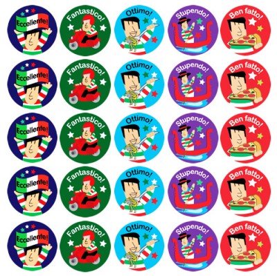 Children's Italian Praise Stickers