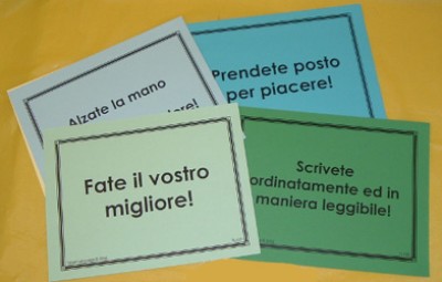 Classroom Rules in Italian set #2