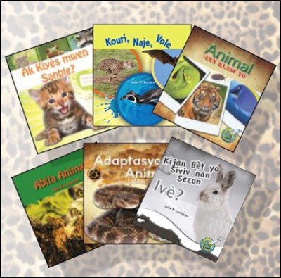 Science Collection: Animals: - Set of 6 Books on Animals in Haitian Creole