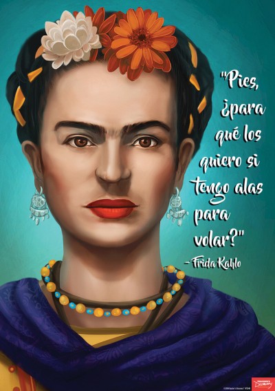 Frida Kahlo Big Quote Spanish Poster