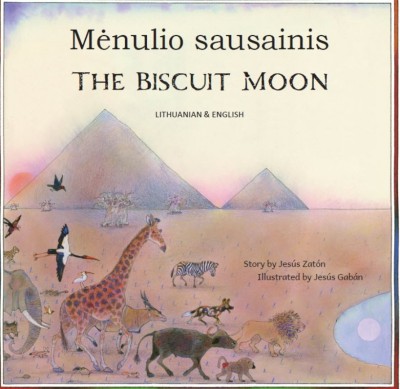 The Biscuit Moon in Lithuanian and English